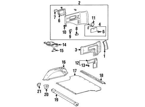 Toyota 74105-10010-E2 Receptacle Assy, Rear Ash