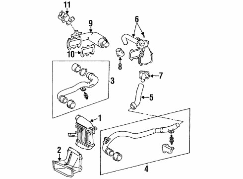 Toyota 17312-76010 Duct, Air Inlet