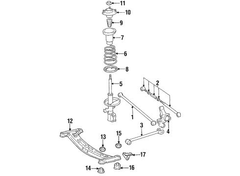 Toyota 48730-33010 Arm Assembly, Rear Suspension, No.2 Right