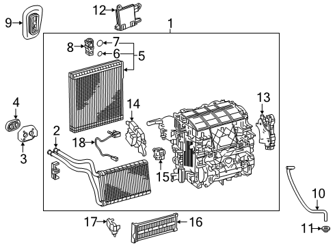 Toyota 55900-12A80-B0 Control Assembly, Air Co