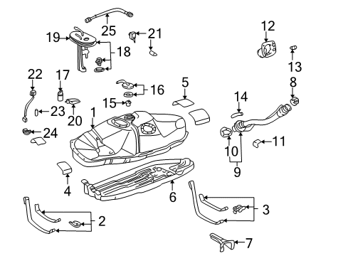 Toyota 77001-04070 Tank Assy, Fuel