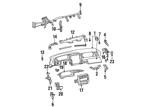 Toyota 55404-AC030-C1 Panel Sub-Assy, Instrument Cluster Finish