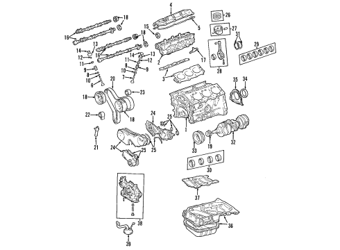 Toyota 11401-09260 Block Sub-Assy, Cylinder