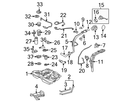 Toyota 77289-12040 Clamp, Fuel Tube