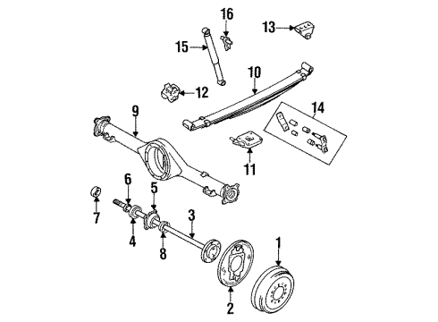 Toyota 48531-39645 Shock Absorber Assembly Rear Right