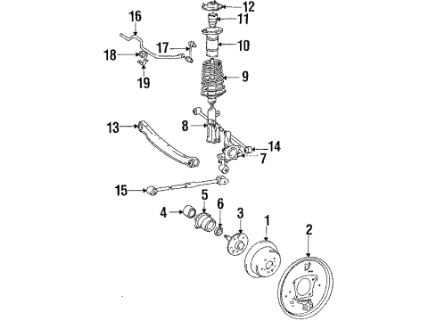 Toyota 42305-32020 Carrier Sub-Assy, Rear Axle, LH