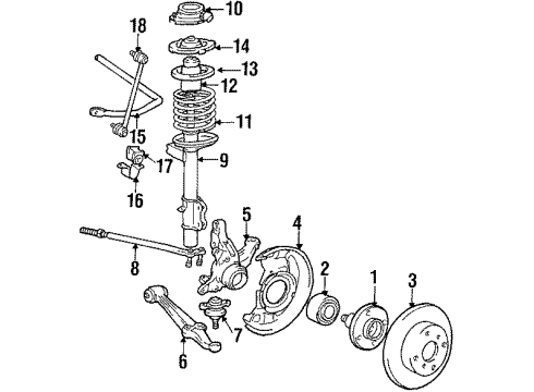 Toyota 47708-17010 Caliper Bracket, Rear Driver Side