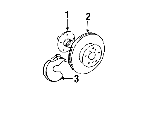 Toyota 47750-32020 Cylinder Assembly, Disc Brake, LH