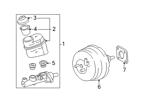 Toyota 04493-07020 Brake Master Cylinder Repair Kit