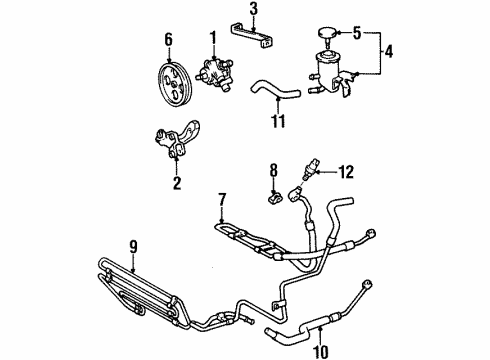 Toyota 44402-14231 Cooler Sub-Assembly, Power Steering Oil