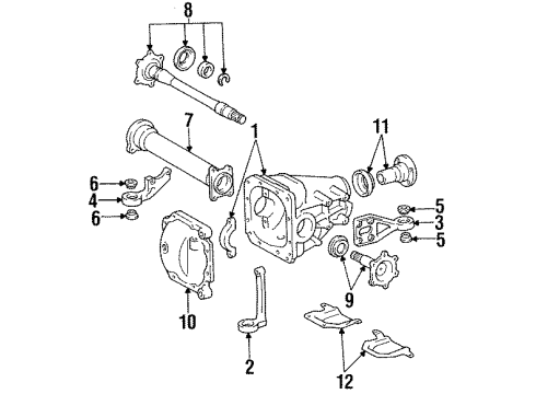 Toyota 41651-28010 Cushion, Front Differential Mount