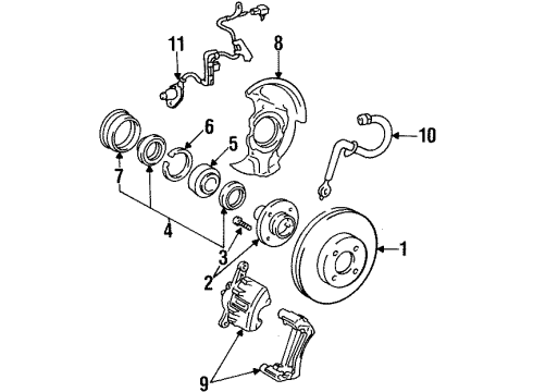 Toyota 47750-12450 Cylinder Assy, Disc Brake, LH