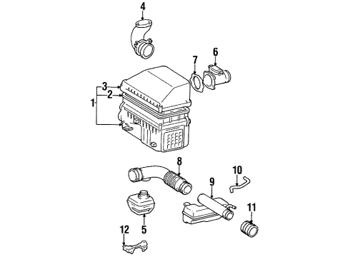 Toyota 17880-65070 Hose Assy, Air Cleaner