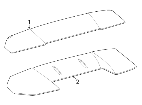 Toyota 76872-42080 PROTECTOR, RR SPOILE