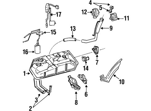 Toyota 23206-76010 Bracket, Fuel Pump