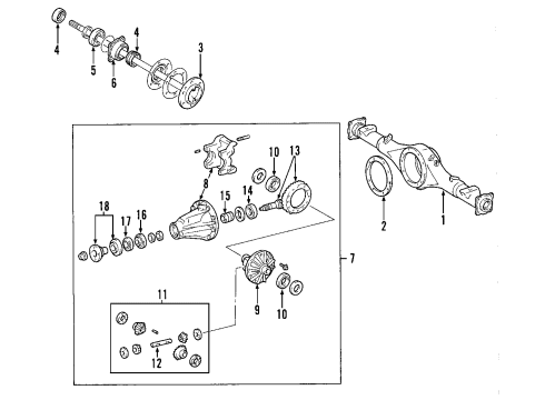 Toyota 41201-09750 Final Gear Kit, Differential, Rear