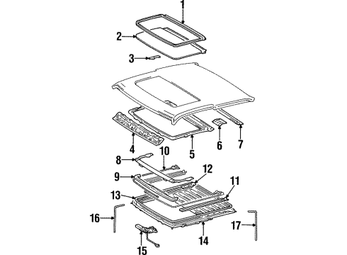 Toyota 63221-12040 Cable Guide Case