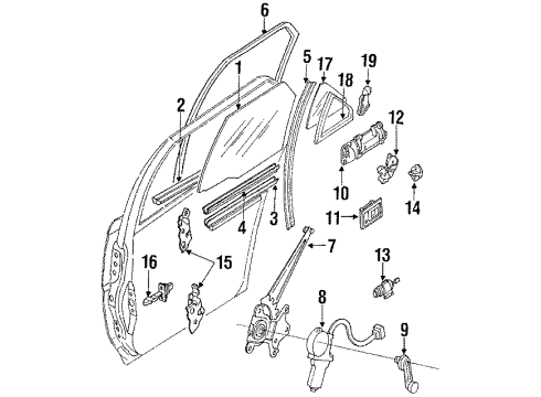 Toyota 84810-12060-B1 Switch Assy, Power Window Regulator