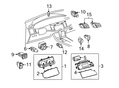 Toyota 69057-07040 Cylinder & Key Set, Ignition Switch Lock