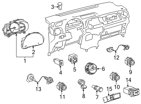 Toyota 83800-0U130 Meter Assembly, Combination