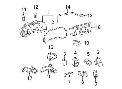 Toyota 55903-02160 Control Sub-Assy, Heater