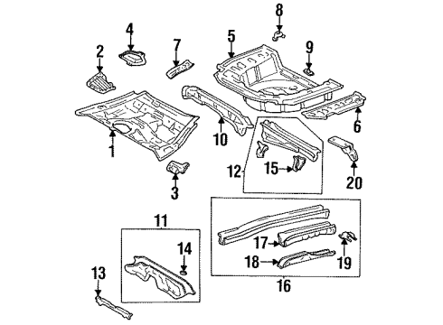 Toyota 58031-16020 Cover, Rear Floor Service Hole