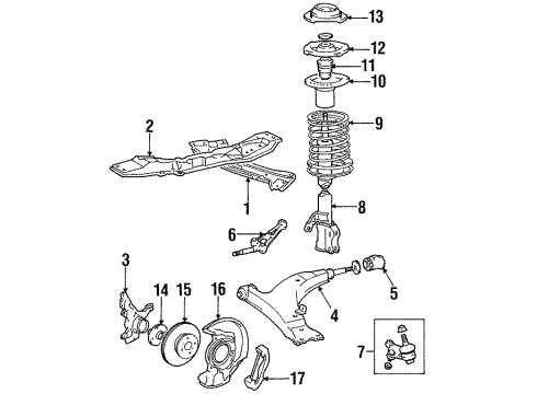 Toyota 43502-32050 Front Axle Hub Sub-Assembly