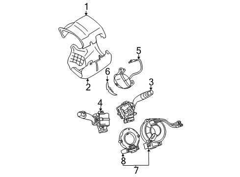 Toyota 69005-06200 Cylinder Set, Lock