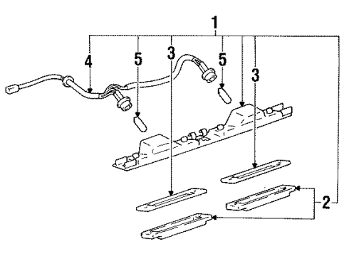 Toyota 81274-06010 Gasket, License Plate Lamp Lens