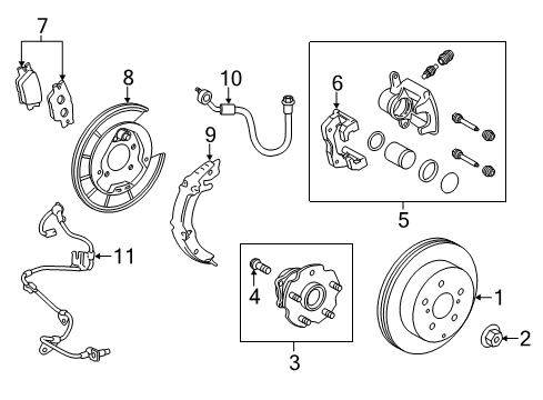 Toyota 04479-0R025 Cylinder Kit, Rear Dis