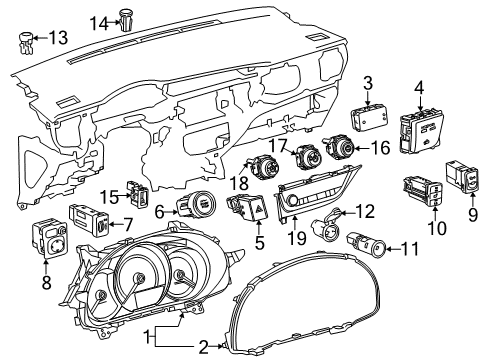 Toyota 84140-0R040 Switch Assembly, HEADLAM