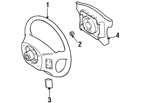 Toyota 45187-14020-C0 Cover, Steering Wheel, Lower