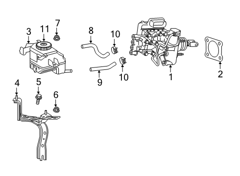 Toyota 47055-0R010 CYLINDER SUB-ASSY, B