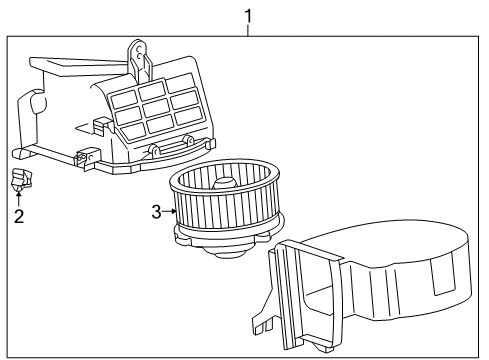 2002 Toyota Corolla Blower Motor & Fan Diagram