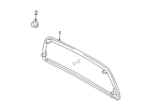 2004 Toyota Tundra Back Glass Diagram