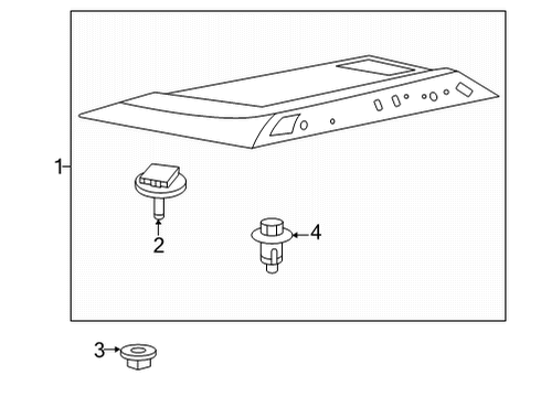 2022 Toyota Tundra MOULDING, HOOD, RR L Diagram for 75773-0C060