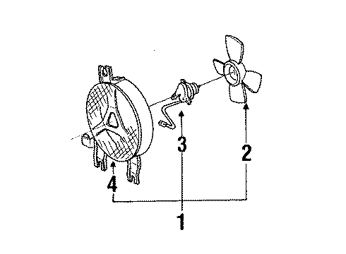 1993 Toyota 4Runner A/C Condenser Fan Diagram