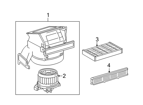 2008 Toyota Yaris Blower Motor & Fan Diagram