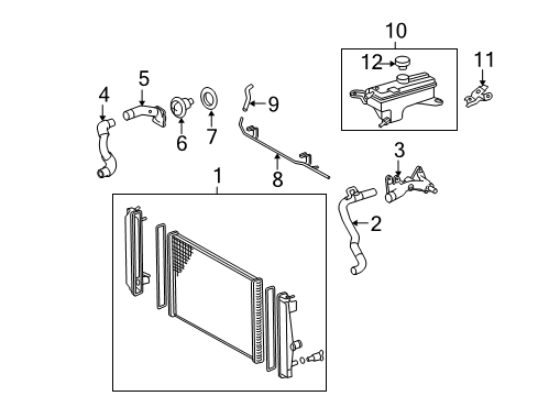 2012 Toyota RAV4 Radiator & Components Diagram 2 - Thumbnail