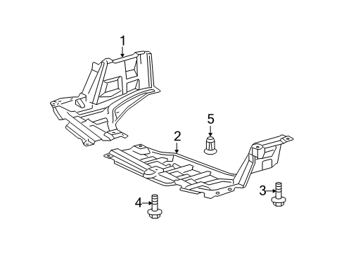 2008 Toyota Yaris Splash Shields Diagram