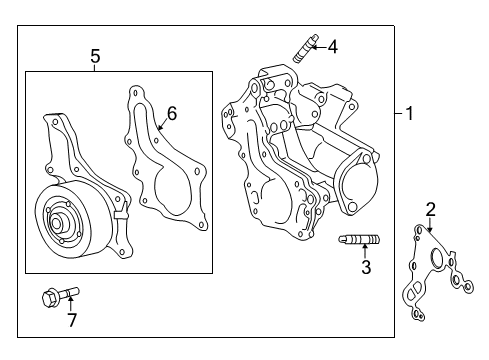 2012 Scion tC Bolt, Stud Diagram for 90126-A0014