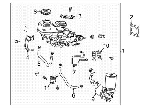 2021 Toyota RAV4 Prime Hose, Union To Check Diagram for 44773-42200