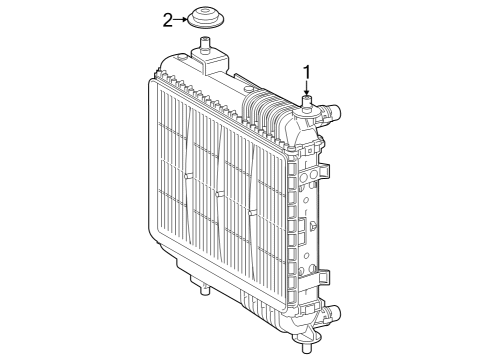 2021 Toyota GR Supra Radiator & Components Diagram 1 - Thumbnail