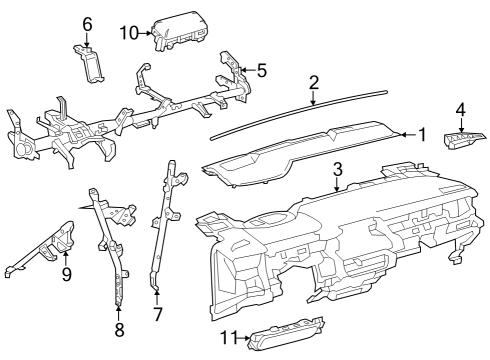 2023 Toyota GR Corolla Cluster & Switches, Instrument Panel Diagram