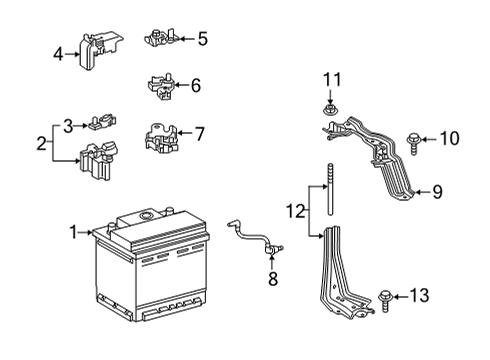 2021 Toyota Venza Battery Diagram