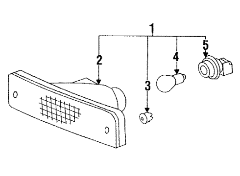 1993 Toyota 4Runner Signal Lamps Diagram