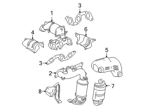 2008 Toyota Sienna Exhaust Manifold Diagram