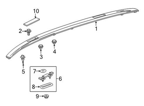 2021 Toyota Venza Luggage Carrier Diagram