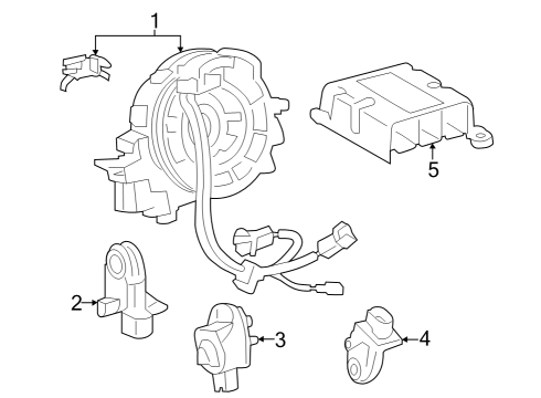 2023 Toyota Crown Air Bag Components Diagram