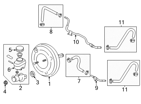 2013 Scion FR-S Vacuum Hose COMPL Diagram for SU003-04752